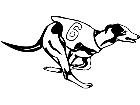  Dogs Racing Greyhound 1 3 6 V A 1 Decal