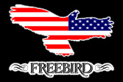 Freebird_American_REV Flag Decal Graphic