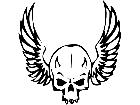  Skull Beast Wings Decal