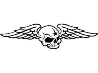  Skull Wings Air Decal Proportional