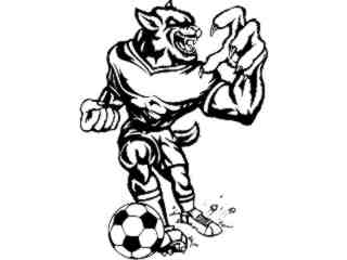  Soccer Wolf_ M B 1 Decal Proportional