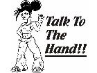  Talk To The Hand 3 Decal