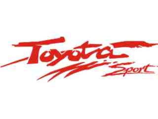  Toyota Sport Decal Proportional