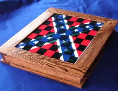 3cbo custom chessboard with Rebel Flag Decal Style