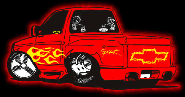 Example of Truck with Decals