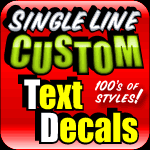 Custom Text in any font you want