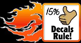 decals rule 15% off discount