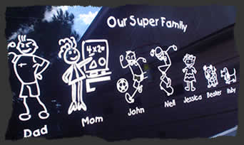 choose your custom family stick figure type 1