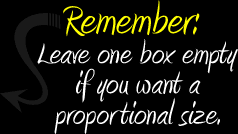 leave 1 box empty for proportional size