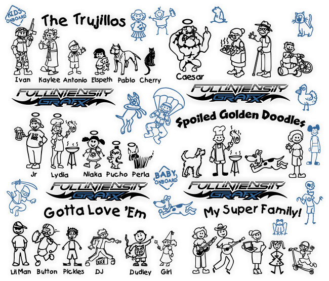 family stickers all